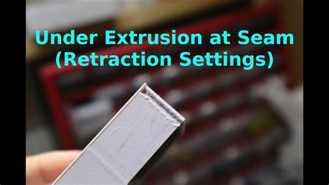 <strong>Under extrusion after retraction</strong>. . Under extrusion after retraction